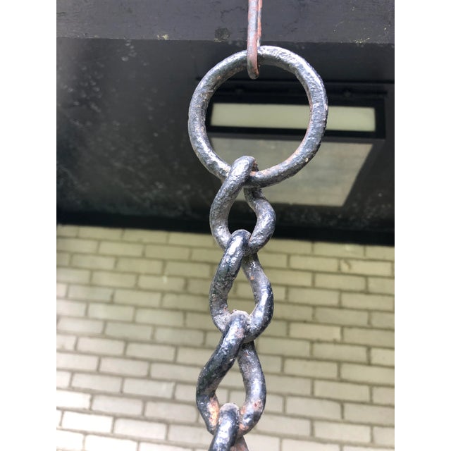 Gothic French Hand Forged Wrought Iron Cremaillere Kitchen Tool Holder For Sale - Image 3 of 13