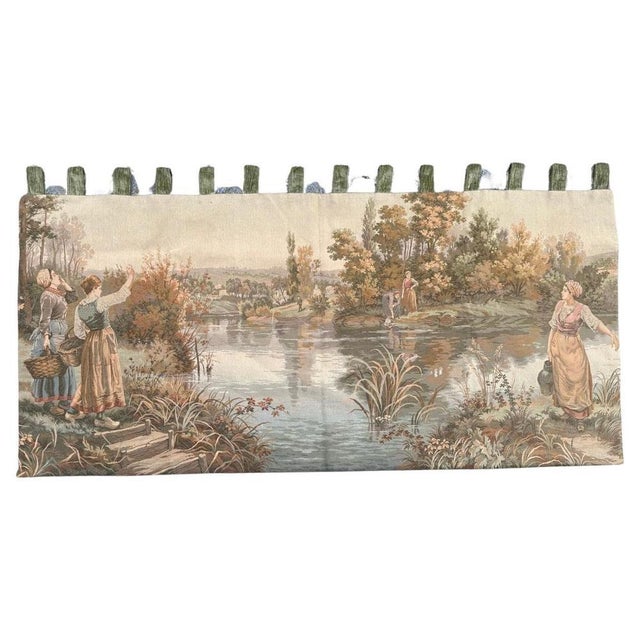 French Aubusson Style Jacquard Tapestry, 1980s For Sale - Image 17 of 17