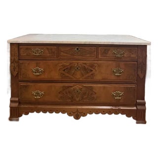 Victorian Marble Top Victorian Chest For Sale
