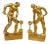 Art Deco Gilt Iron WPA Style Foundry Men Bookends Signed NMF 1936 - a Pair For Sale