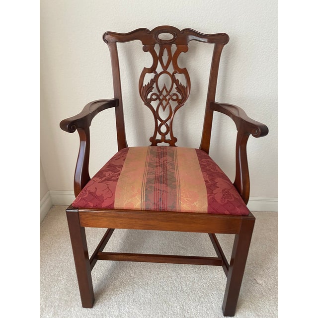 Rare Heirloom Late 20th Century Baker Historical Charleston Collection Six Side Chairs and Two Arm Chairs. Rare...