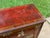 Antique Asian Oxblood Red Cabinet With Green Interior For Sale - Image 15 of 18