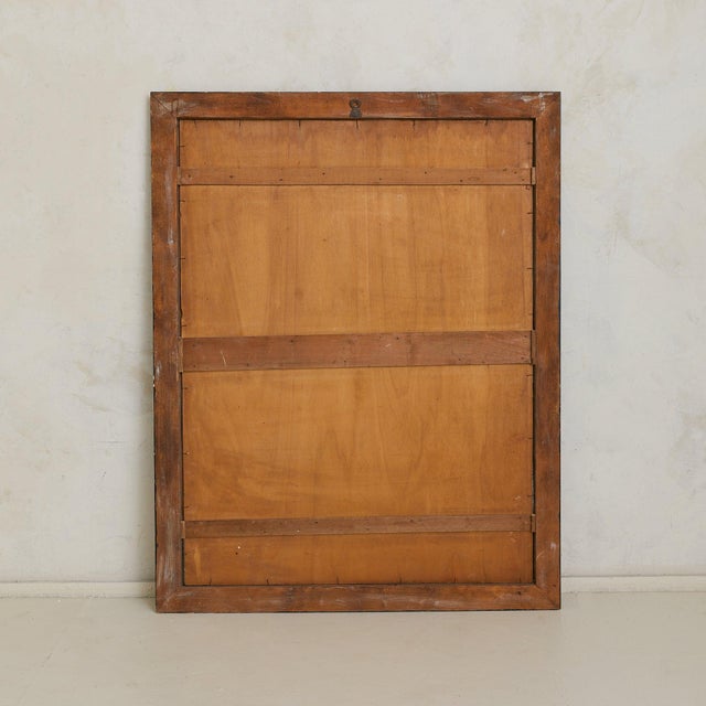 Black Italian Louis XVI Style Sectioned Mirror with Bronze Rosettes For Sale - Image 8 of 8