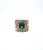 Green 6.15 Ct Natural Emerald & Diamond Ring Size 6.5 For Sale - Image 8 of 8