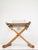 Mid-Century Modern Italian Folding Chair in Beechwood and Raw Cotton Canvas, 1970s For Sale - Image 10 of 18