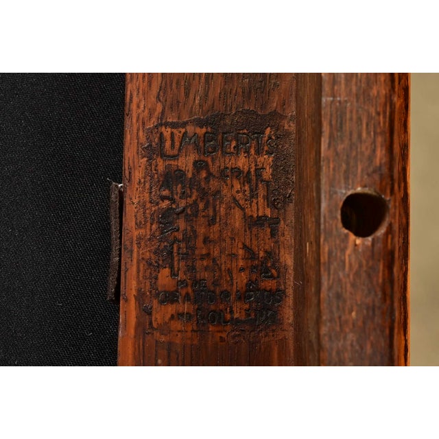 Limbert Antique Mission Oak Arts & Crafts Ladder Back Dining Chairs, Pair For Sale - Image 13 of 15