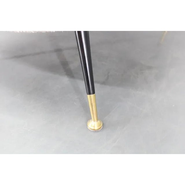 Mid-Century Italian Boucle Armchairs with Iron & Brass Legs, 1950s, Set of 2 For Sale - Image 16 of 17