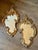 A pair of Italian carved giltwood Rococo mirrors. Reataining the original bevelled plate glass with some foxing. Warm...