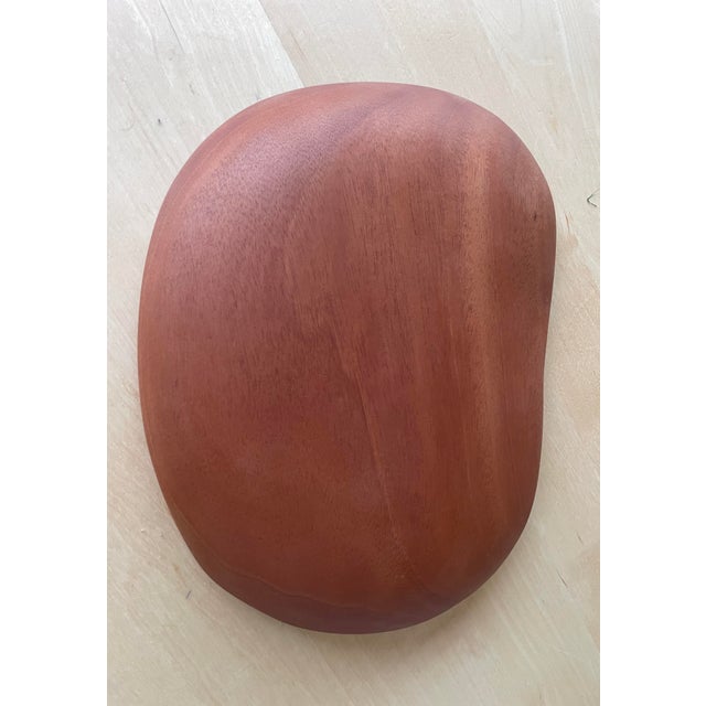 Solid Mahogany Organic Form Charcuterie Platter For Sale - Image 4 of 8