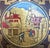 Antique Framed Embossed Colonial Philadelphia Village Scene Leather Panel For Sale In Atlanta - Image 6 of 14