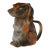 Antique Royal Bayreuth Figural Dachshund Porcelain Creamer, C. 1902-1920s For Sale