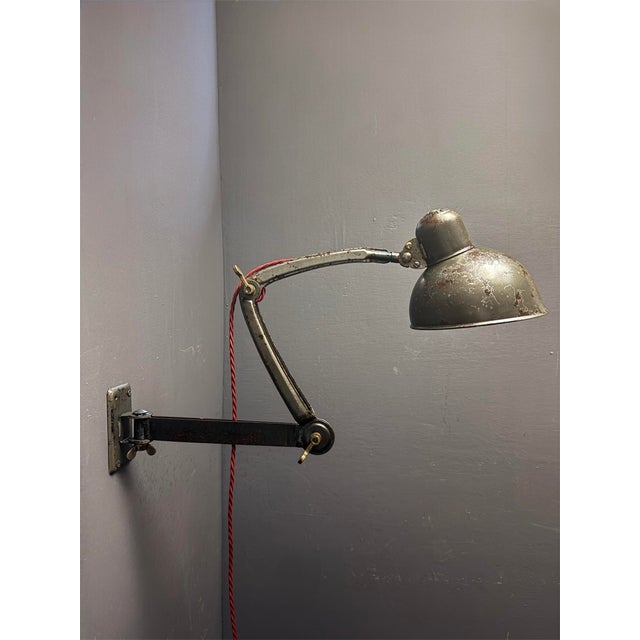 Bauhaus Model 6716 Wall Lamp by Christian Dell for Kaiser Idell, 1930s For Sale - Image 3 of 11