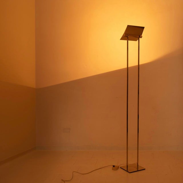 Concord Floor Lamp in Brass by Marco Zotta, 1980s For Sale - Image 6 of 14