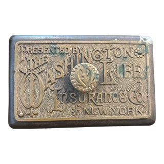 Antique Advertising Desk Paperweight For Sale
