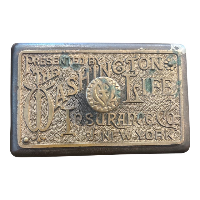 Antique Advertising Desk Paperweight For Sale