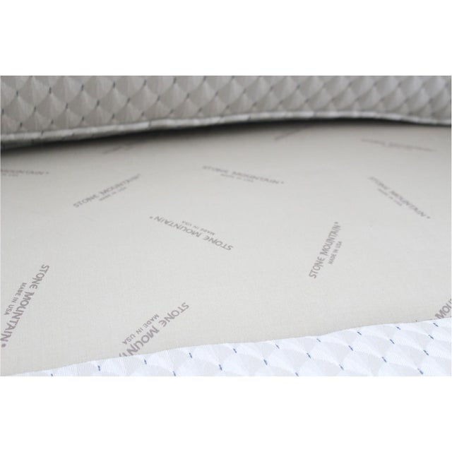 1990s Stone Mountain Camel-Back Settee For Sale In Boston - Image 6 of 9