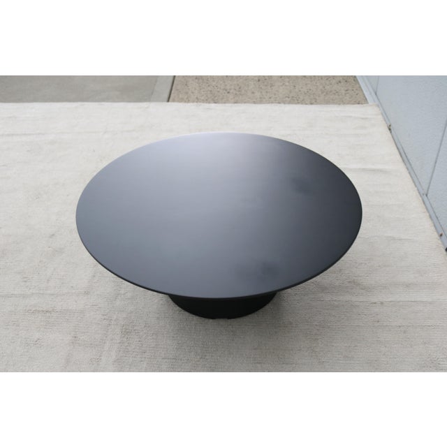 Wood Minimalist Piergiorgio Cazzaniga for Andreu World Reverse Round Occasional Table For Sale - Image 7 of 15