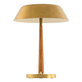 Model 15474 Table Lamp with Flared Brass Shade attributed to Harald Notini, 1950s For Sale
