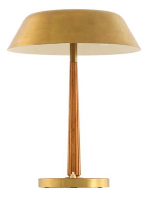Model 15474 Table Lamp with Flared Brass Shade attributed to Harald Notini, 1950s