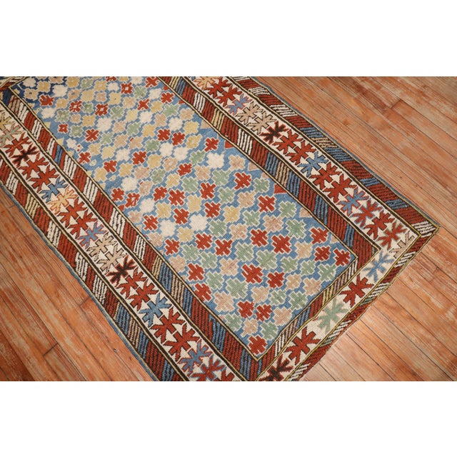 Rustic 19th Century Zabihi Collection Late 19h Century Caucasian Shirvan Rug - 3' x 5'4" For Sale - Image 3 of 9