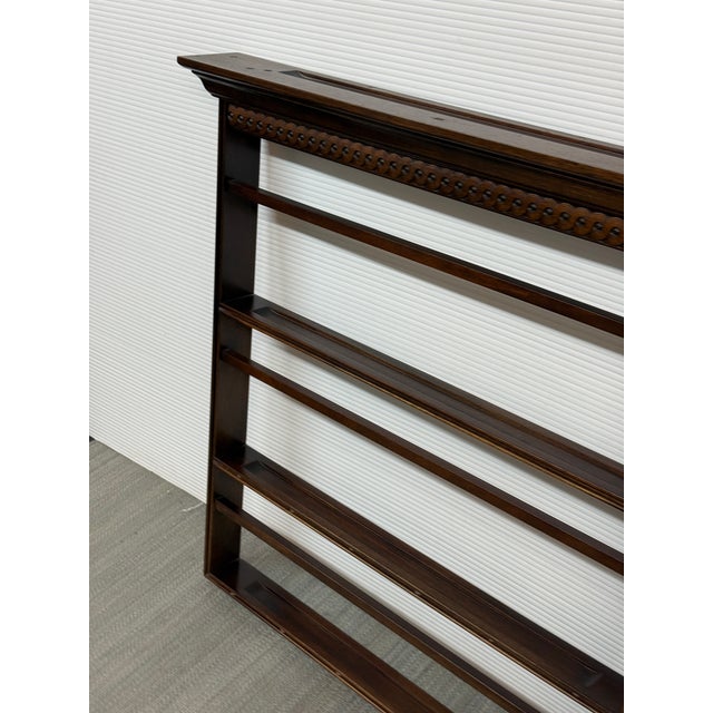 Brown Victorian Era Wall Mounted Plate Rack For Sale - Image 8 of 12