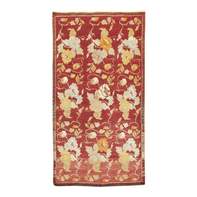 Galerie Shabab Collection Mid-20th Century Turkish Anatolian Throw Rug For Sale