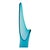 Vintage Mid Century Modern MCM Swung Glass Vase, Turquoise Peacock Blue, 24" Le Smith For Sale - Image 10 of 12