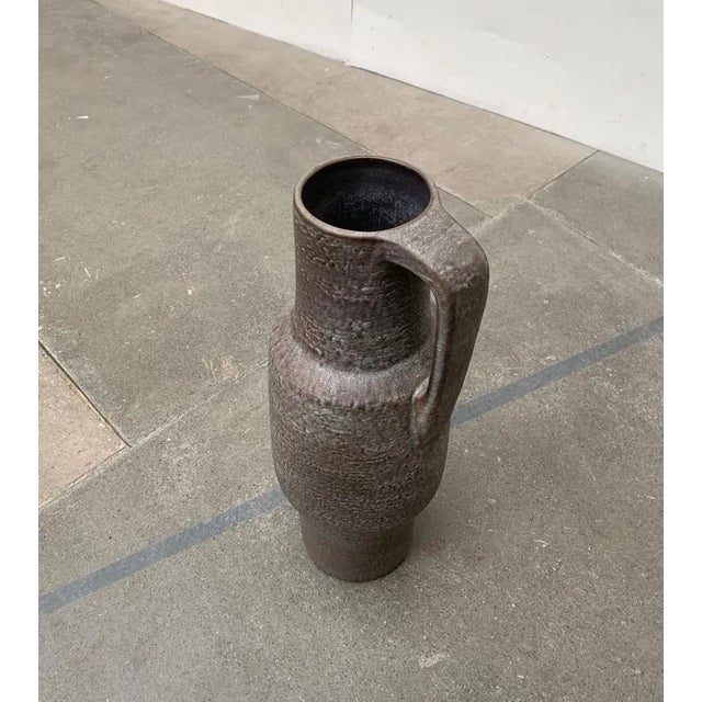 Large Vintage German Ceramic Floor Vase from Karlsruher Majolika, in Very Good conditions. Designed 1970 to 1979 This...