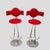 Set of Vintage Steel Metal Martini Bar Stools, 1980s For Sale - Image 9 of 9