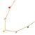 Modern Rainbow Smiley Face Sterling Silver & Diamond Choker Necklace For Sale - Image 3 of 9