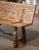 Metal 19th Century Spanish Renaissance Carved Chestnut Folding Bench With Iron For Sale - Image 7 of 12
