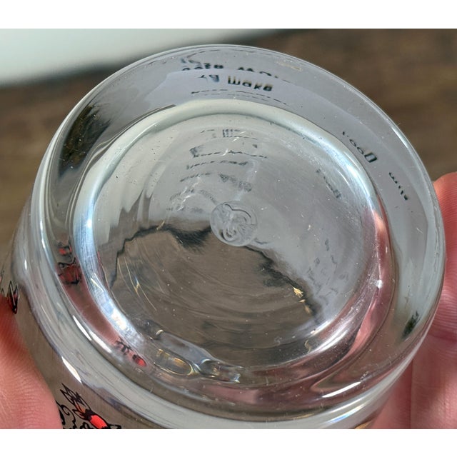 Glass Vintage Apothecary Style Gilt Rim Glass Tumblers Liniment Terebinthinae - Set of 4 For Sale - Image 7 of 7