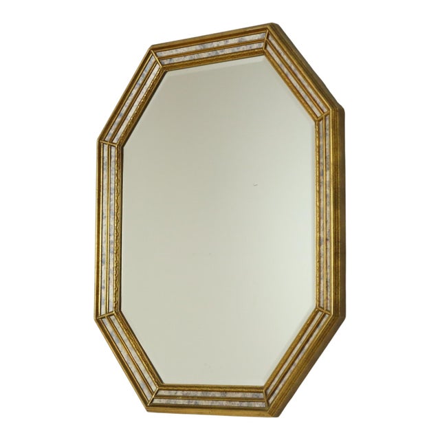 Gold Vintage Venetian Bevelled Mirror by Deknudt, 1970s For Sale - Image 8 of 18