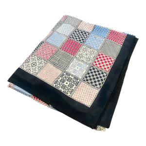 Vintage Geometric Hand Printed Tablecloth