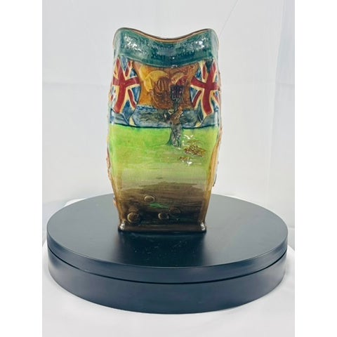 Vintage Royal Doulton the Drake Jug No. 190 | Large English Historical Character Glazed Earthen Pottery Jug | Sir Francis Drake Nautical Pitcher For Sale In Cleveland - Image 6 of 18
