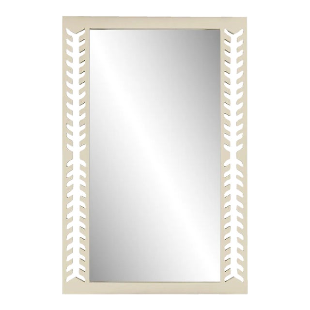 Fleur Home Audubon Spruce Rectangle Mirror in Delaware Putty, 24x36 For Sale