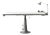 Hydraulic Height-Adjustable Table with Integrated Work Light from Nike Eskilstuna, Sweden, 1950s For Sale