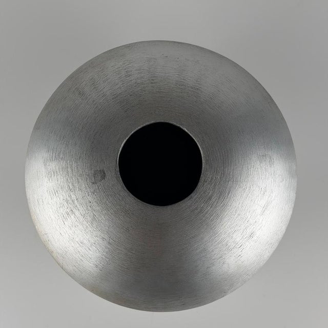 Sculptural Cast Iron and Aluminum Vase by Burchiellaro, Italy, 1970s For Sale - Image 4 of 8