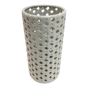 Pierced Pattern Ceramic Uplight