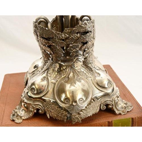 Silver Plate Palm Tree Candelabra, Sheffield For Sale - Image 17 of 18