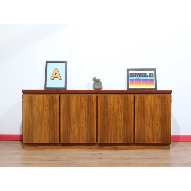 Mid-Century Modern Mid Century Modern Vintage Rosewood Danish Credenza Sideboard by Skovby Danish Style For Sale - Image 3 of 14