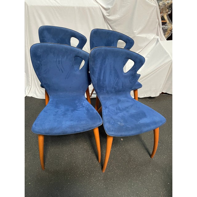 1950s Vintage Mid Century Italian Modern Malnati 'Bambi' Dining Chairs - Set of 4 For Sale - Image 11 of 11