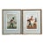 Antique Framed Military Caricature Prints - Pair For Sale