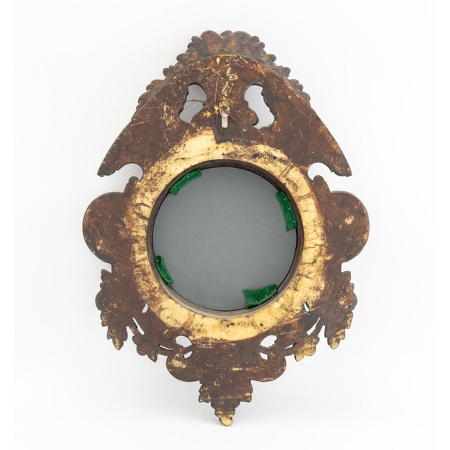 Black Forest Carved Walnut Wall Mirror, 19th Century For Sale In New York - Image 6 of 6