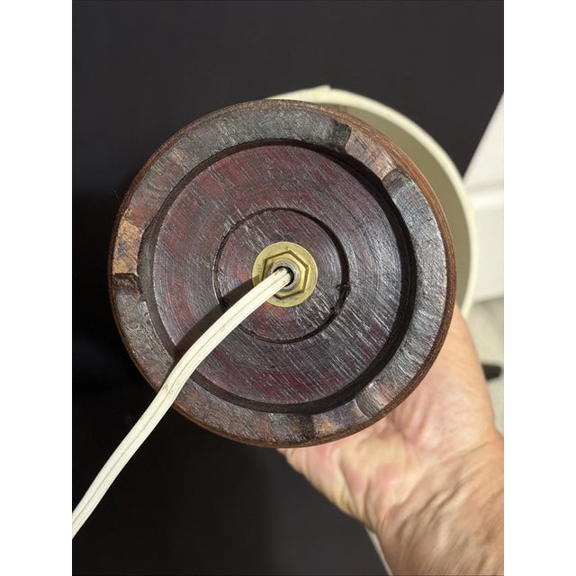 Textile Vintage Chinoiserie Porcelain Ginger Jar Table Lamp For Sale - Image 7 of 7