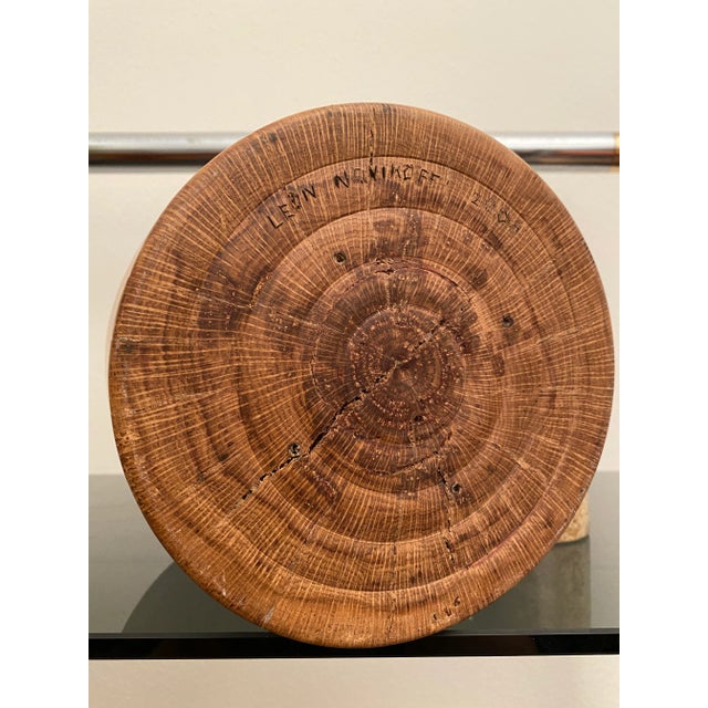 Contemporary Large Leon Novikoff Signed Turned Wood Vessel For Sale - Image 3 of 8