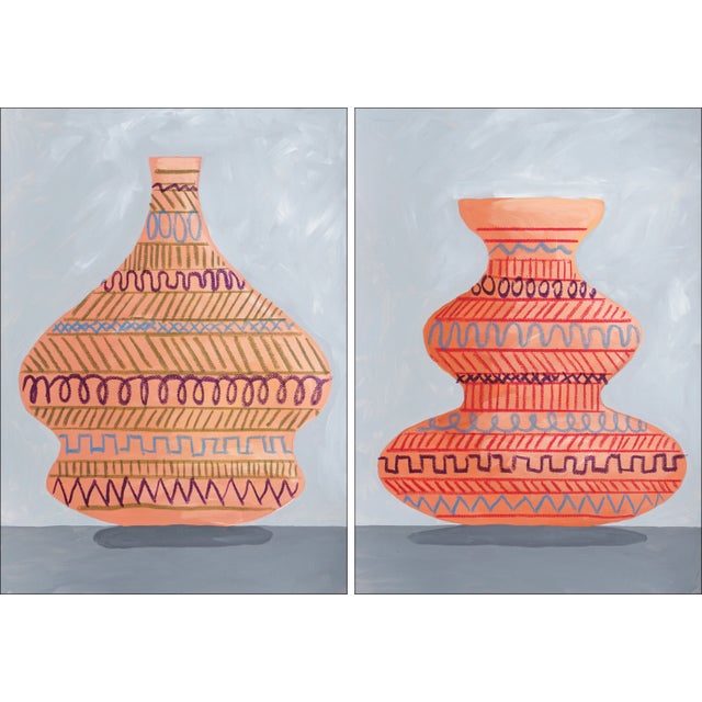 2024, Figurative Still Life Painting Diptych For Sale