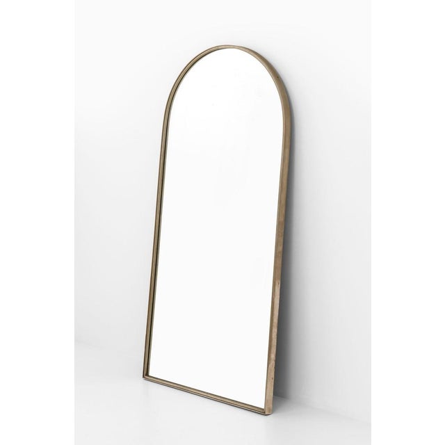 Large Mirror in Nickel-Plated Steel, 1950s For Sale - Image 3 of 7