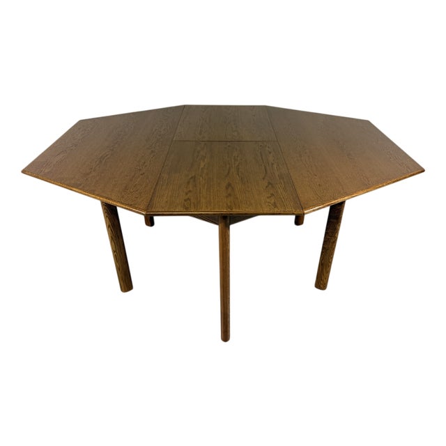 Extendable Hexagon Dining Table, 1970s For Sale