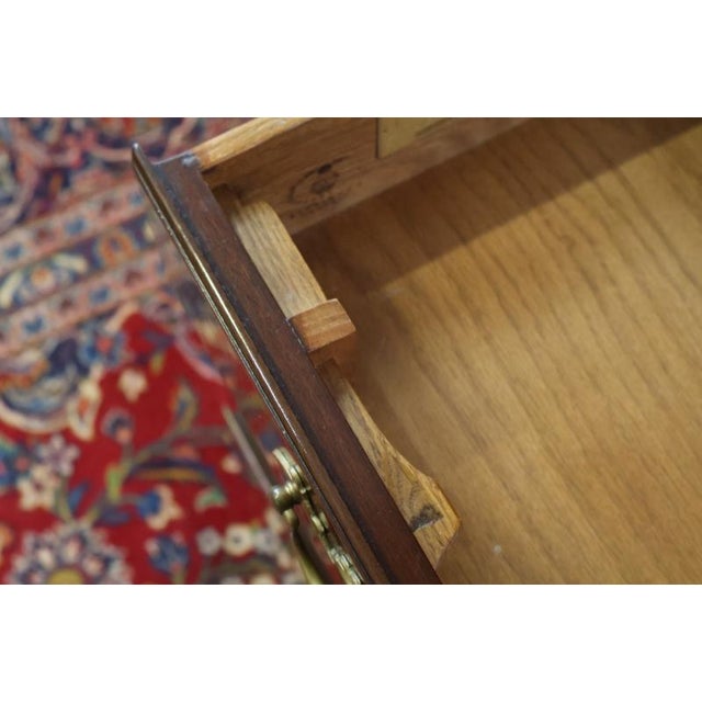 1980s Kittinger Historic Newport Mahogany Chippendale Style Secretary Desk For Sale - Image 13 of 17